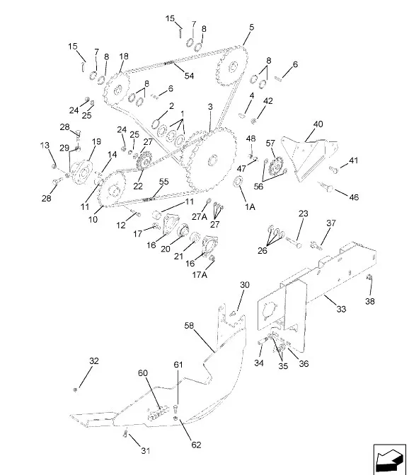 87525825 - Звездочка прив. шнека выгрузн. 2388